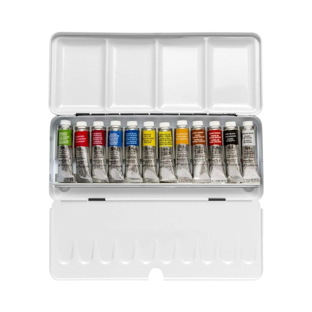 Winsor & Newton Professional Water Colour Lightweight Sketchers Box - 12 Tubes x 5 ML