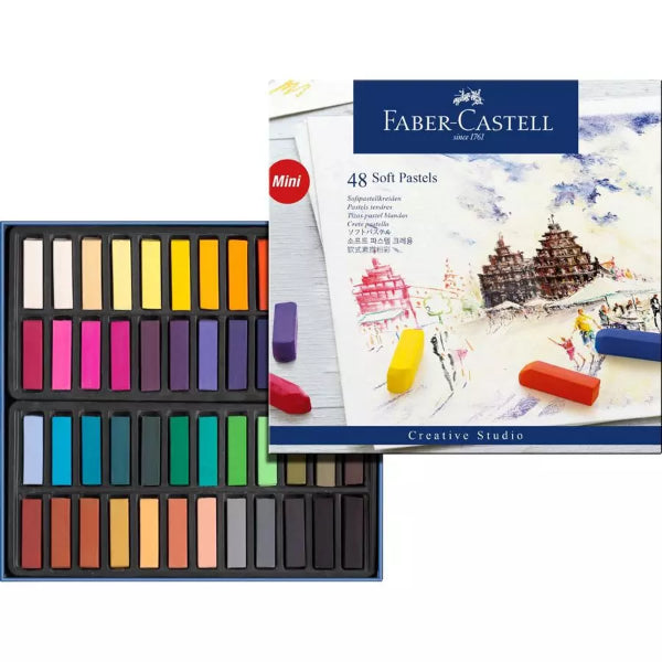 Faber-Castell Soft Pastels Mini Wallet of 48 Shades