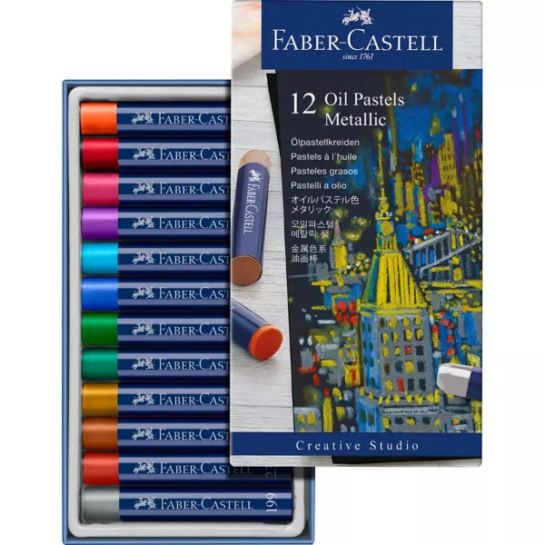 Faber Castell Oil Pastel Metallic Set of 12