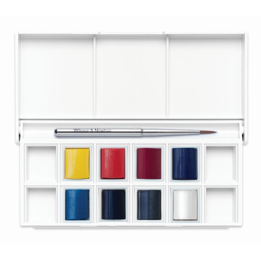 Winsor & Newton Cotman Skyscape Pocket Set 8 Half Pans Brush
