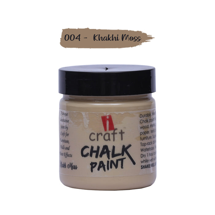ICRAFT CHALK PAINTS 100 ML KHAKHI MOSS SHADE