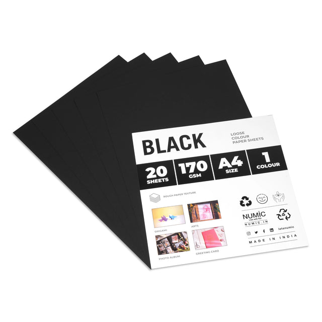 NUMIC Obsidian Black Card A4