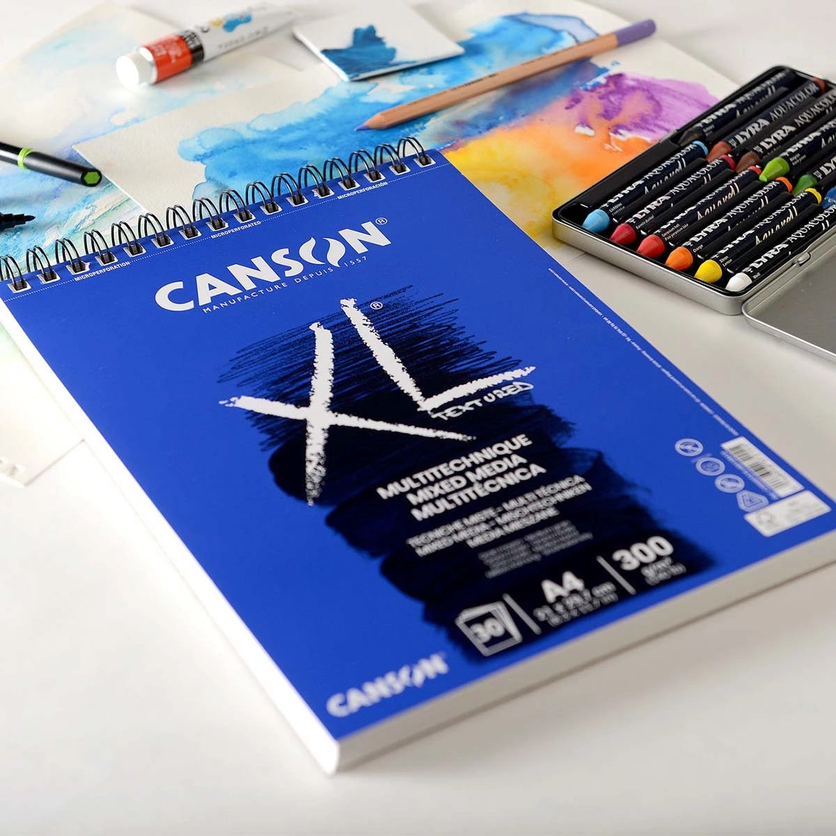 Canson Xl Mix-Media Wiro Pad 300Gsm