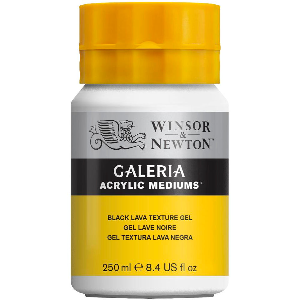 Winsor & Newton Galeria Black Lava Texture Gel Acrylic Medium