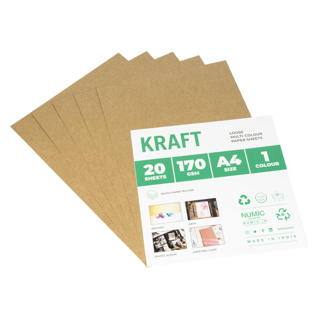 NUMIC Reuse & Reduce Khakhi Card