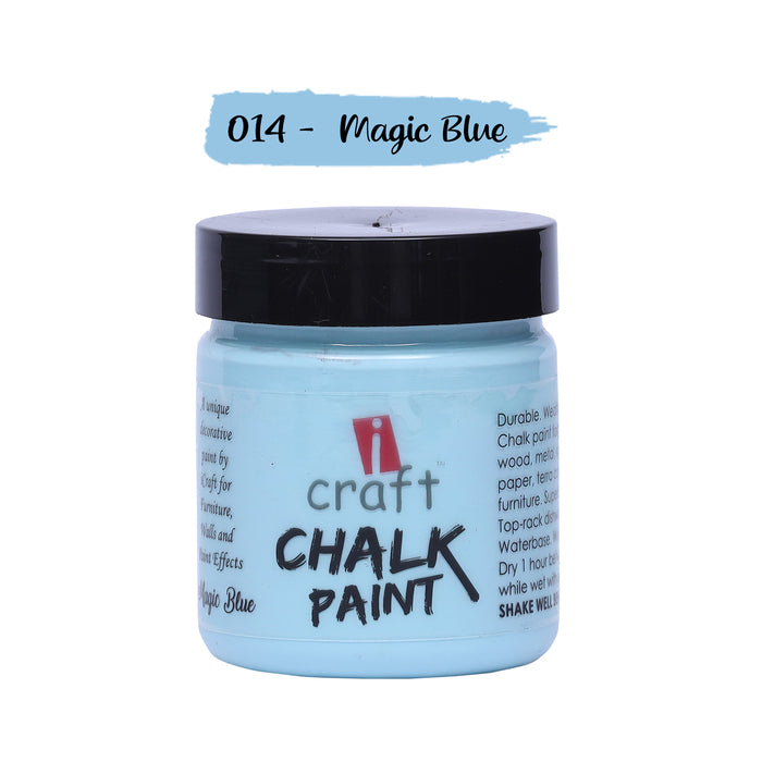 ICRAFT CHALK PAINTS 100 ML MAGIC BLUE SHADE