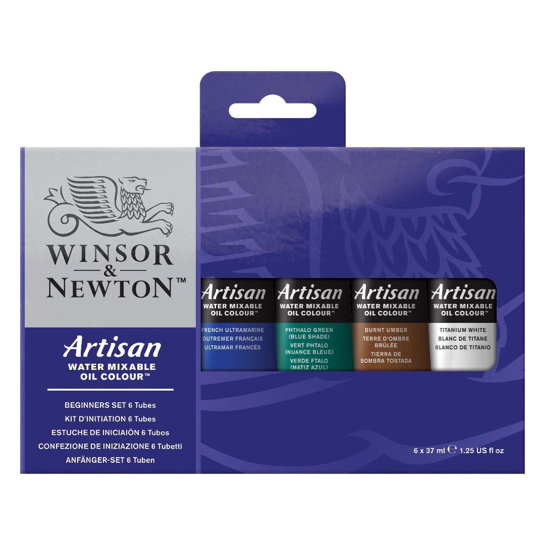 Winsor & Newton Artisan Water Mixable Oil Colour Set 6×37ml