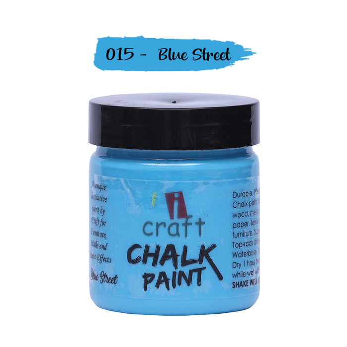 ICRAFT CHALK PAINTS 100 ML BLUE STREET SHADE