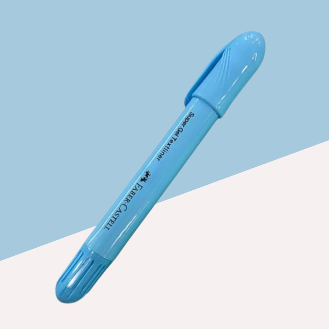 Faber Castell Textliner Super Gel Crayon Pastel Blue