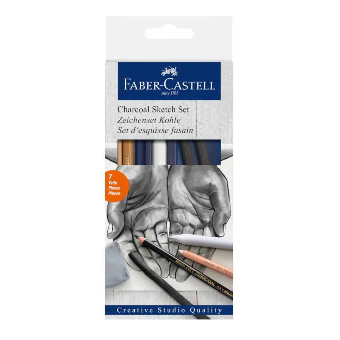 Faber-Castell Charcoal Drawing Set Pack of 6
