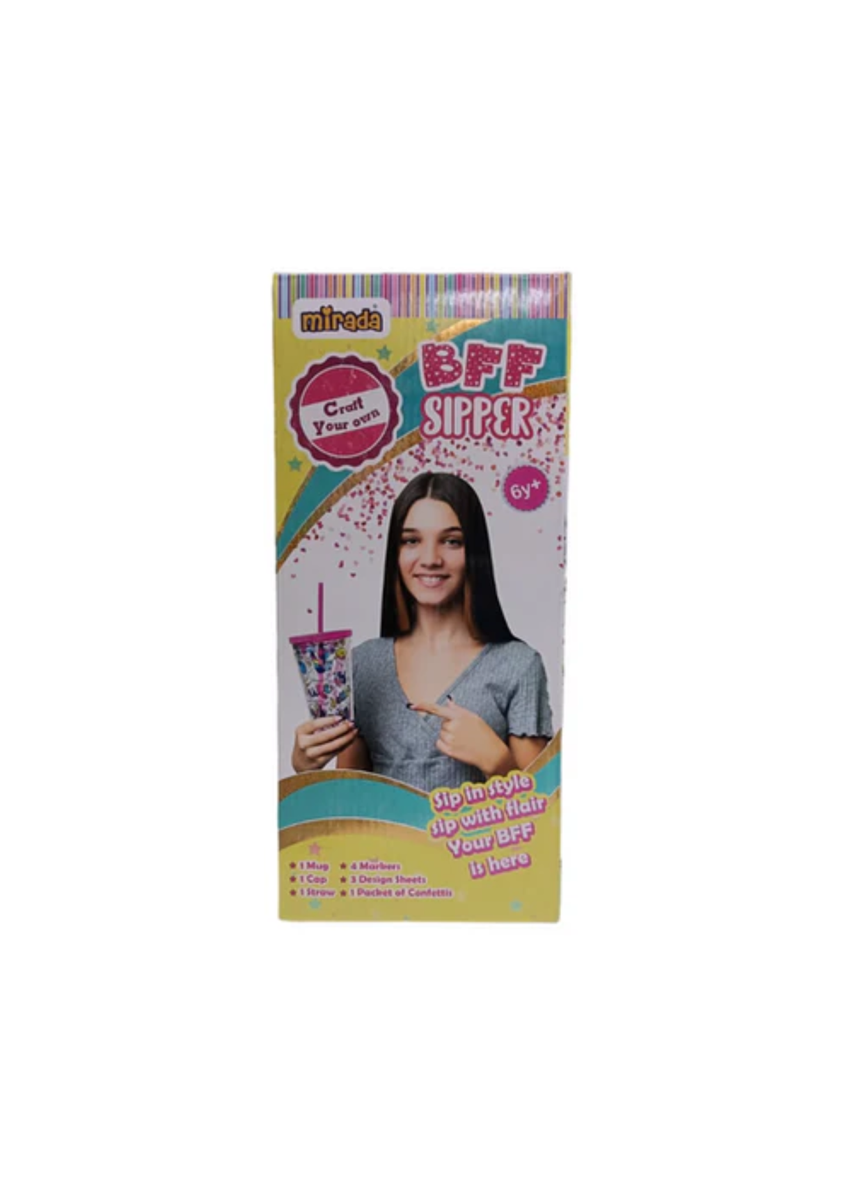 Mirada Craft Your Own BFF Sipper DIY Art Kit