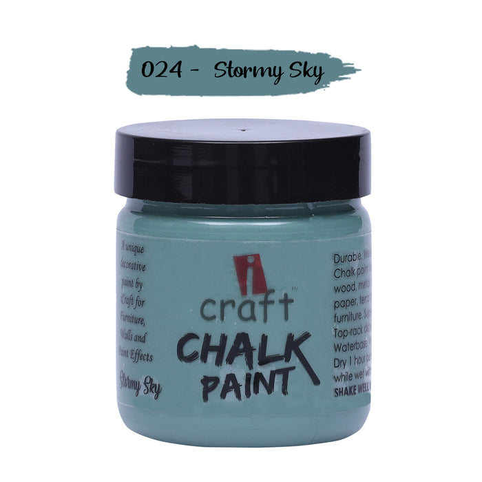 ICRAFT CHALK PAINTS 100 ML STORMY SKY