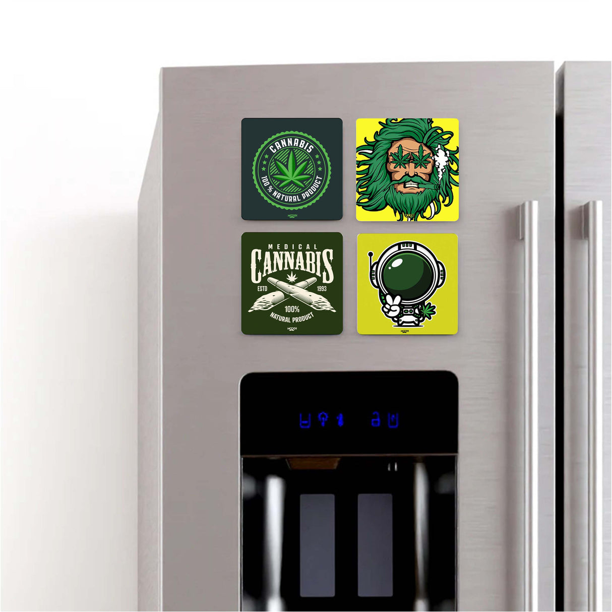 Mooch Magnetic Coaster - ItS Just A Plant Bro - Set Of