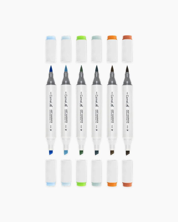 Camel Art Markers Landscape Essentials Pack of 6
