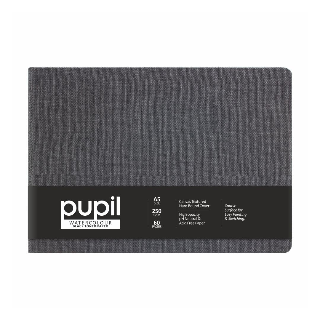 Anupam Black Watercolour book A5 250 GSM Hardbound