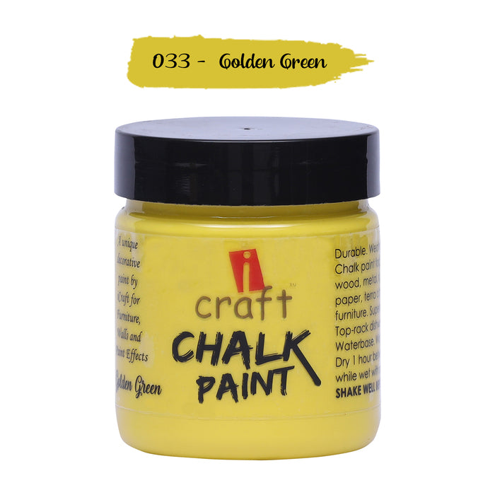 ICRAFT CHALK PAINTS 100 ML GOLDEN GREEN