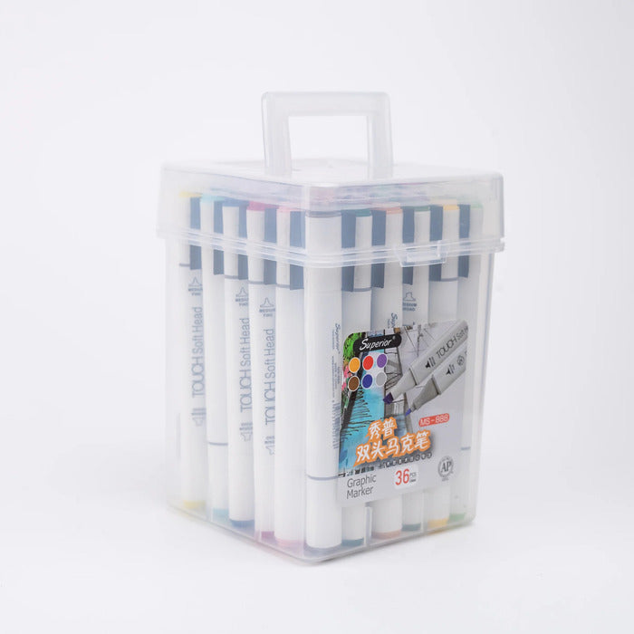 Superior Tinge Graphic Dual Tip Alcohol Marker Sets