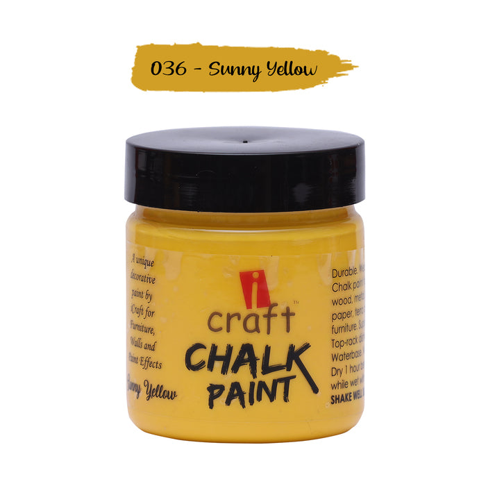 ICRAFT CHALK PAINTS 100 ML SUNNY YELLOW
