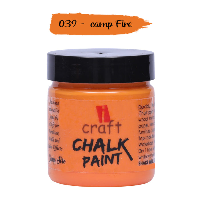 ICRAFT CHALK PAINTS 100 ML CAMP FIRE
