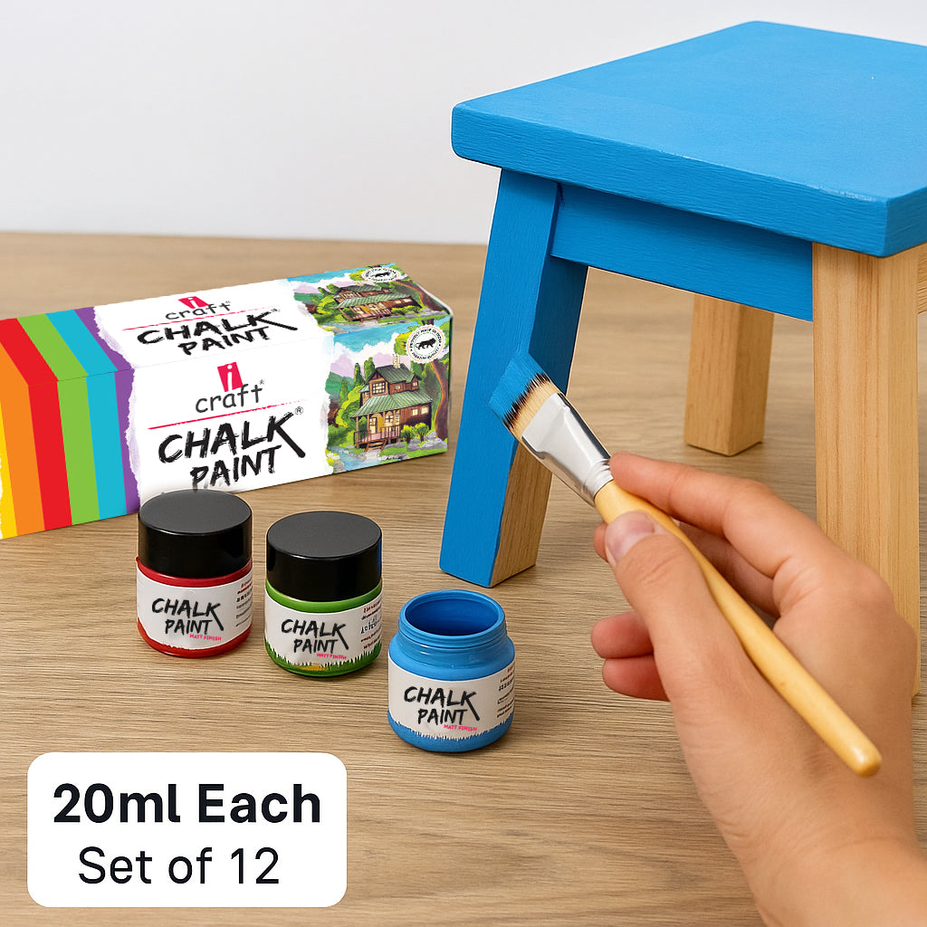 Chalk Paint Starter Kit | Set of 12 x 20ml Icraft