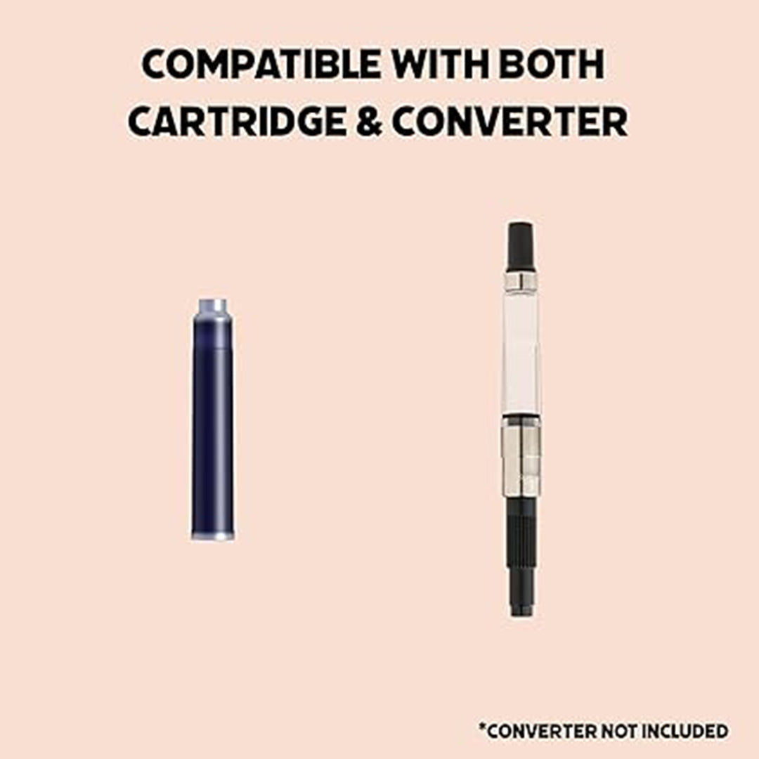 Scrikss Primeo Medium Nib Fountain Pen | 3 Cartridges Included | Stainless Steel Nib & ABS Body | Latte Pastel Brown| in Blister Pack Scrikss