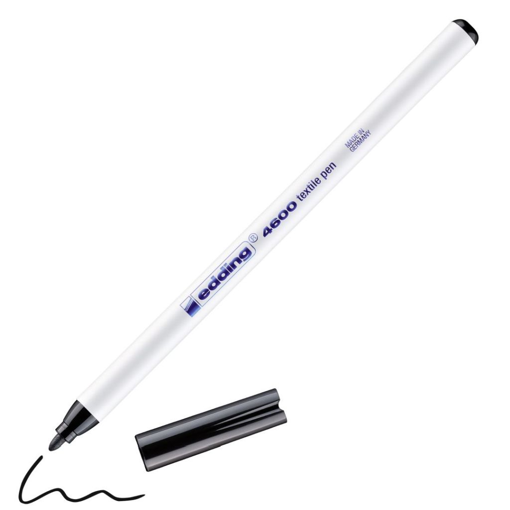 Edding Textile Pen Black 1mm Fabric Marker
