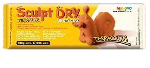 Mungyo Sculpt Clay Terracotta 500g Air Dry Modeling Clay
