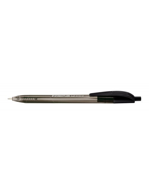 Staedtler Stick Retractable Ballpoint Pen Black Medium