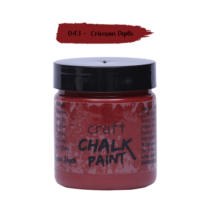 ICRAFT CHALK PAINTS 100 ML CRIMSON DEPTH