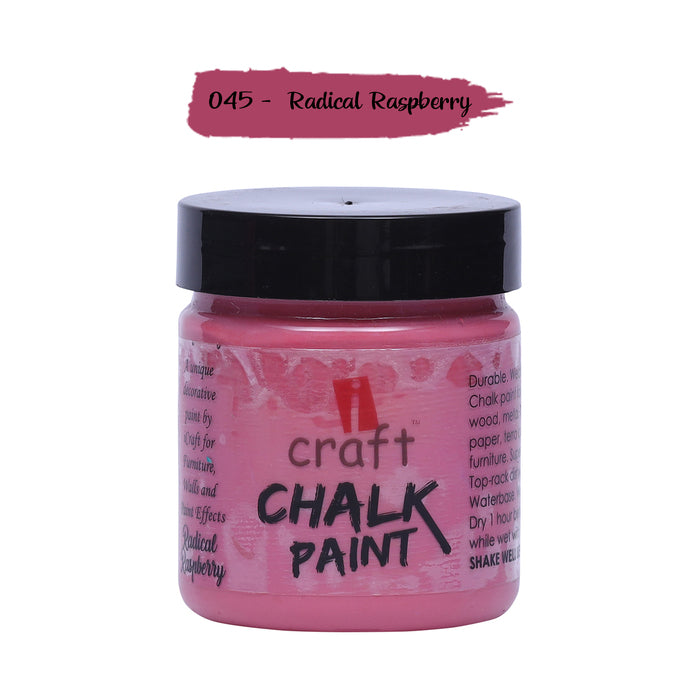 ICRAFT CHALK PAINTS 100 ML RADICAL RASPBERRY