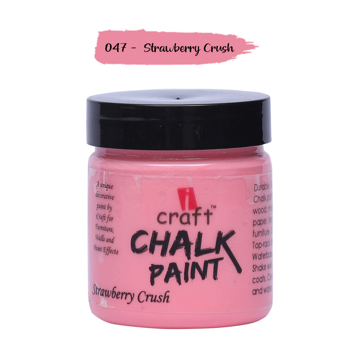 ICRAFT CHALK PAINTS 100 ML STRAWBERRY CRUSH