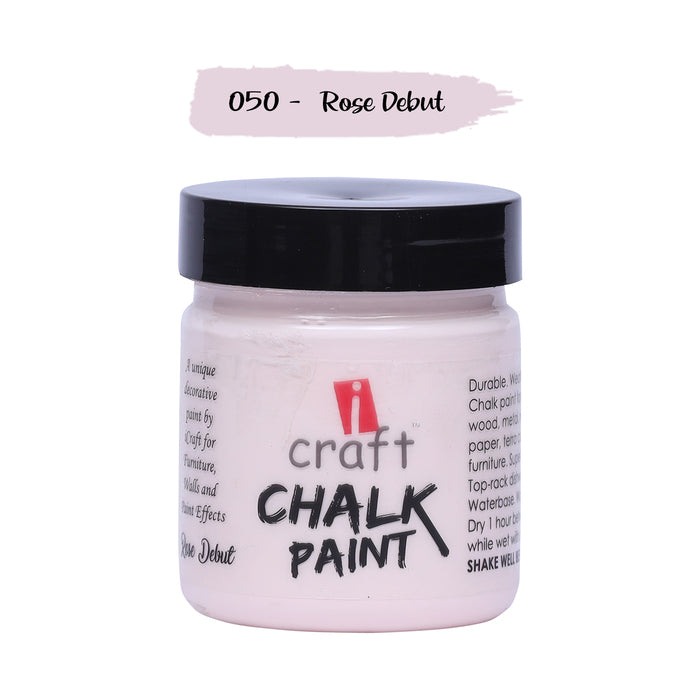 ICRAFT CHALK PAINTS 100 ML ROSE DEBUT