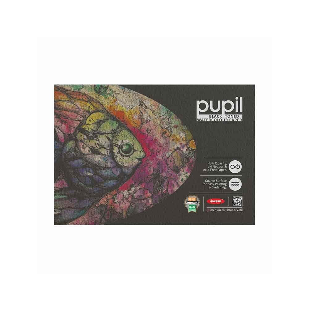 Anupam Pupil Black Watercolour Pad A3 250 GSM