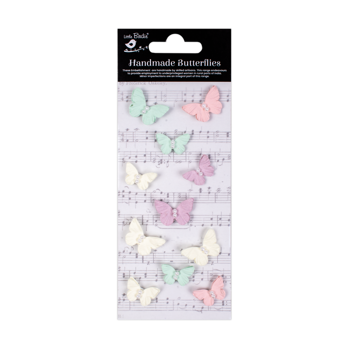 Itsy Bitsy Handmade Flowers Fairy Garden Pearl Butterflies