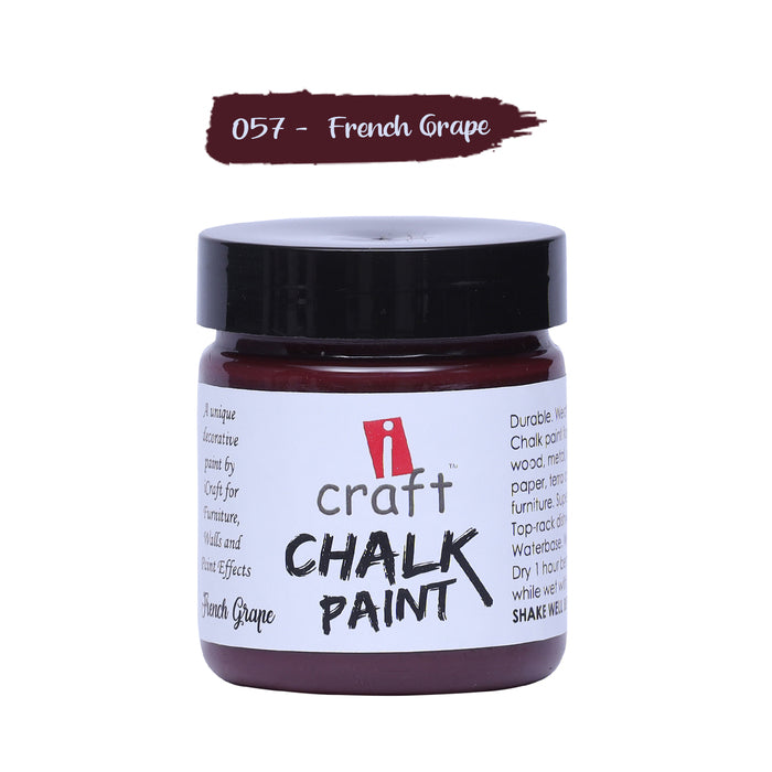 ICRAFT CHALK PAINTS 100 ML FRENCH GRAPE