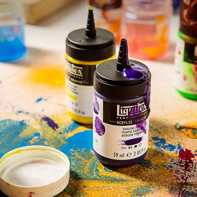 Liquitex Acrylic Gouache Set - Primaries (6x22ml & 6x59ml)