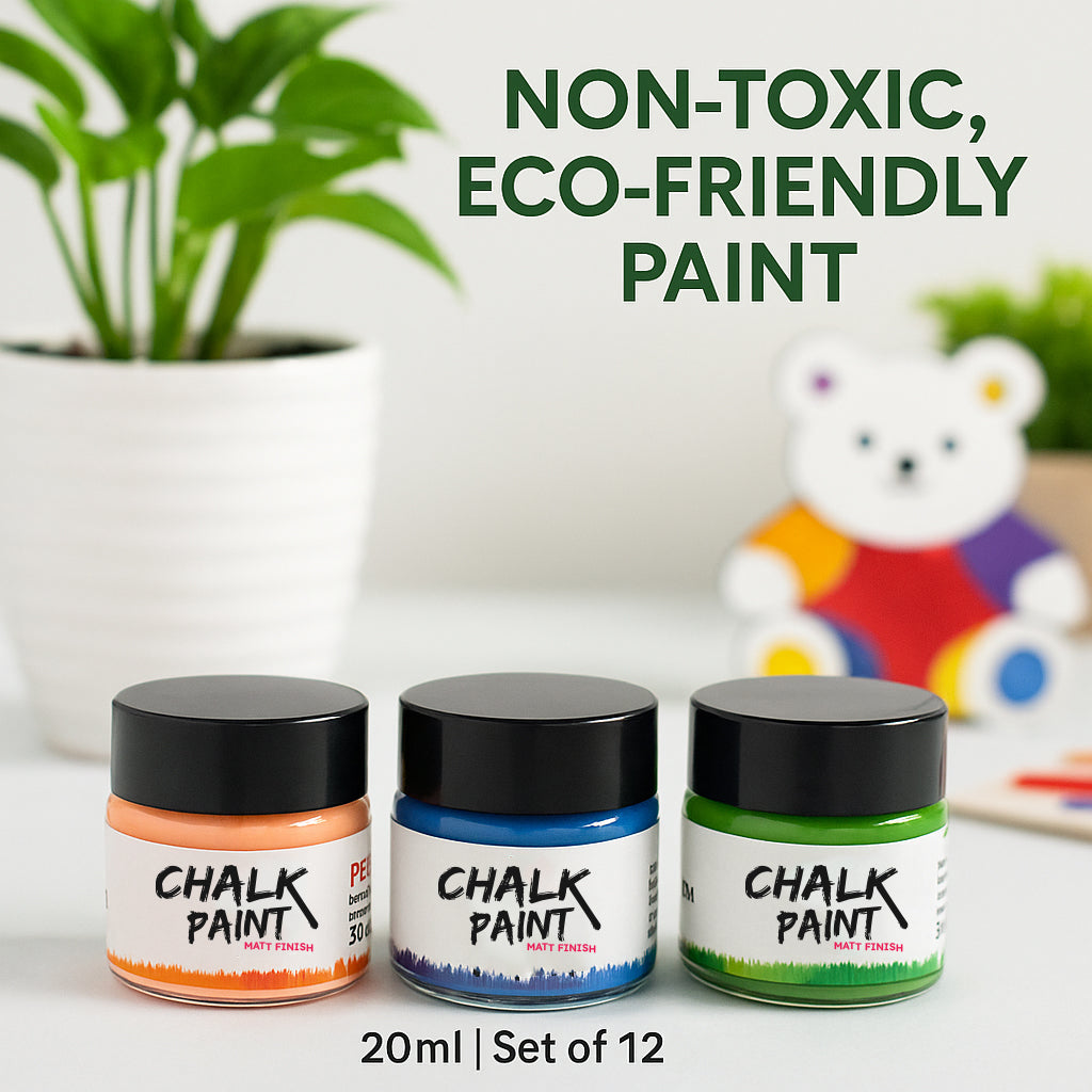 Chalk Paint Starter Kit | Set of 12 x 20ml Icraft