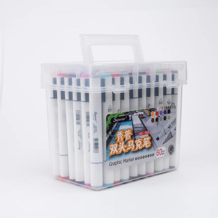 Superior Tinge Graphic Dual Tip Alcohol Marker Sets
