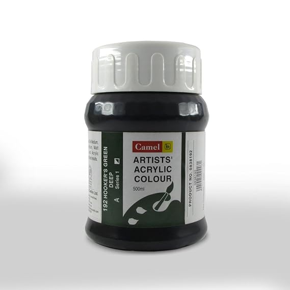 Camlin Artist Acrylic Colour 500ml Hookers Green Deep