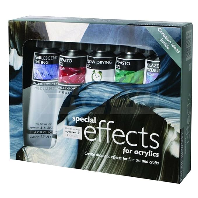 Daler Rowney Acrylic Mediums Set - 5 Special Effects 75ml