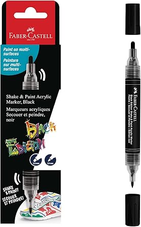 Faber-Castell Shake & Paint Acrylic Marker Black