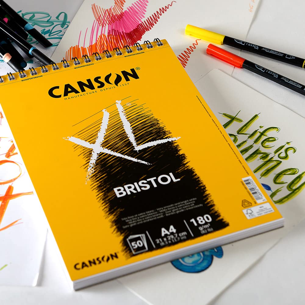 Canson XL Bristol Pad - Spiral - 180 GSM