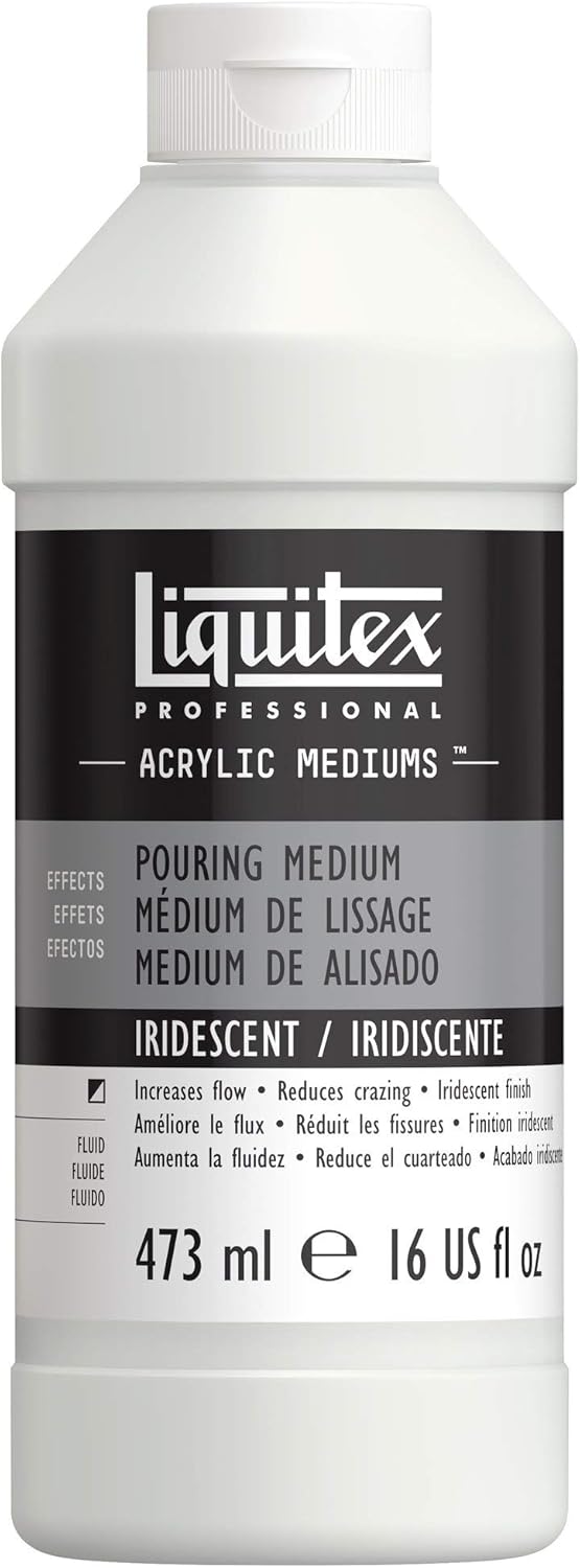 Liquitex Iridescent Pouring Medium 473ml Acrylic Effects Medium