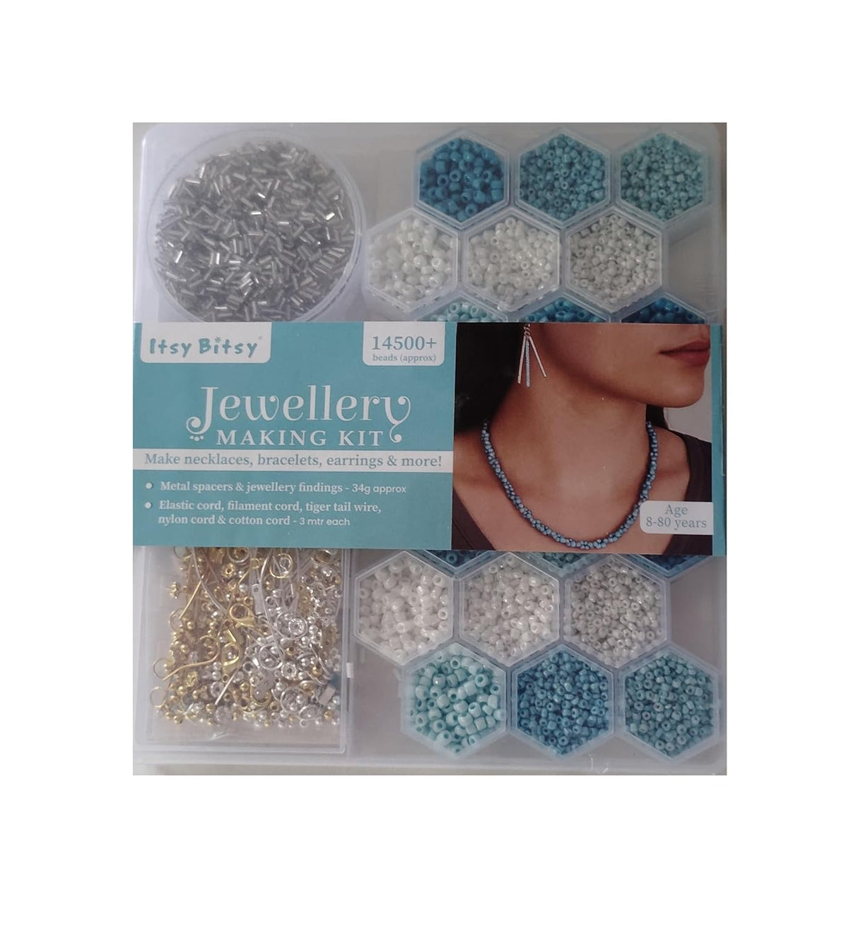 Itsy Bitsy My Beads Studio Jewellery Making Kit Pearly Sky