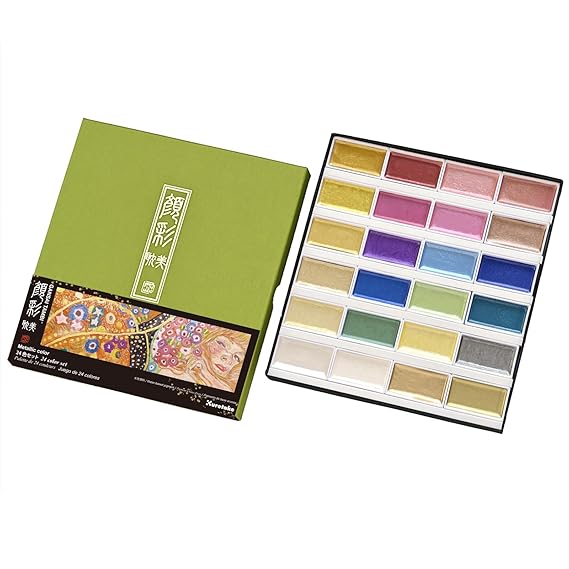Gansai Tambi Metallic Watercolor Set 24 Colors