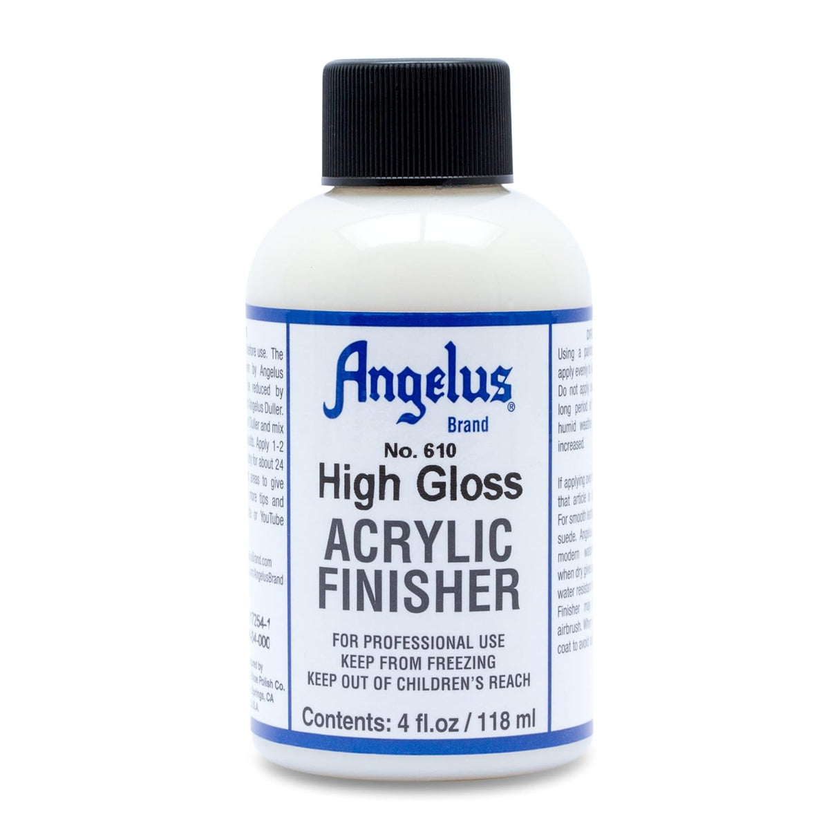 Angelus High Gloss Leather Paint Finisher 610 - 118ml Angelus