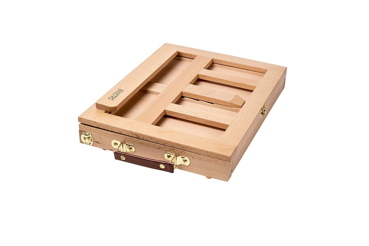 Brustro Small Desk Box Easel Portable Wooden Tabletop