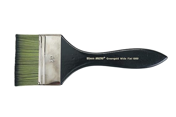 Brustro Greengold Wide Flat Brush 80mm Series 1800
