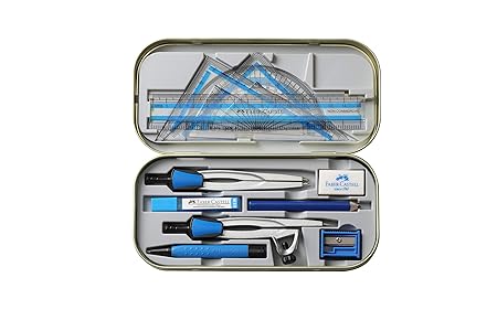 Faber-Castell Stellar Mathematical Drawing Instrument Box Ink Black