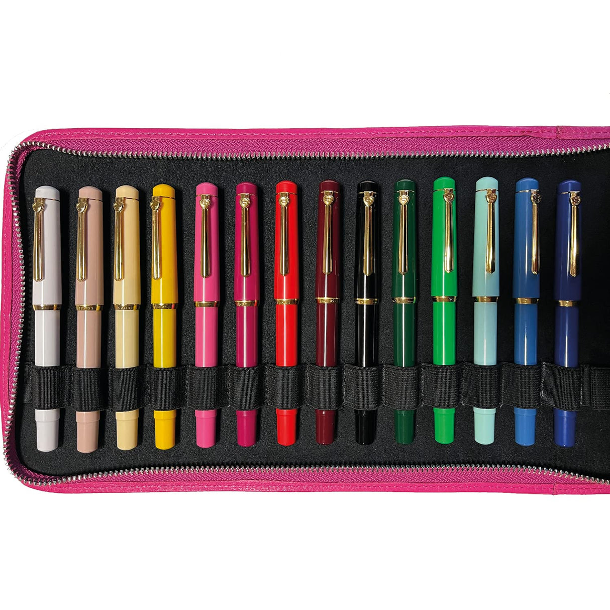 Scrikss | 419 Legendary | Fountain Ink Pen | Medium Nib | Gold Plated | Glossy Cream Barrel - penpencilink